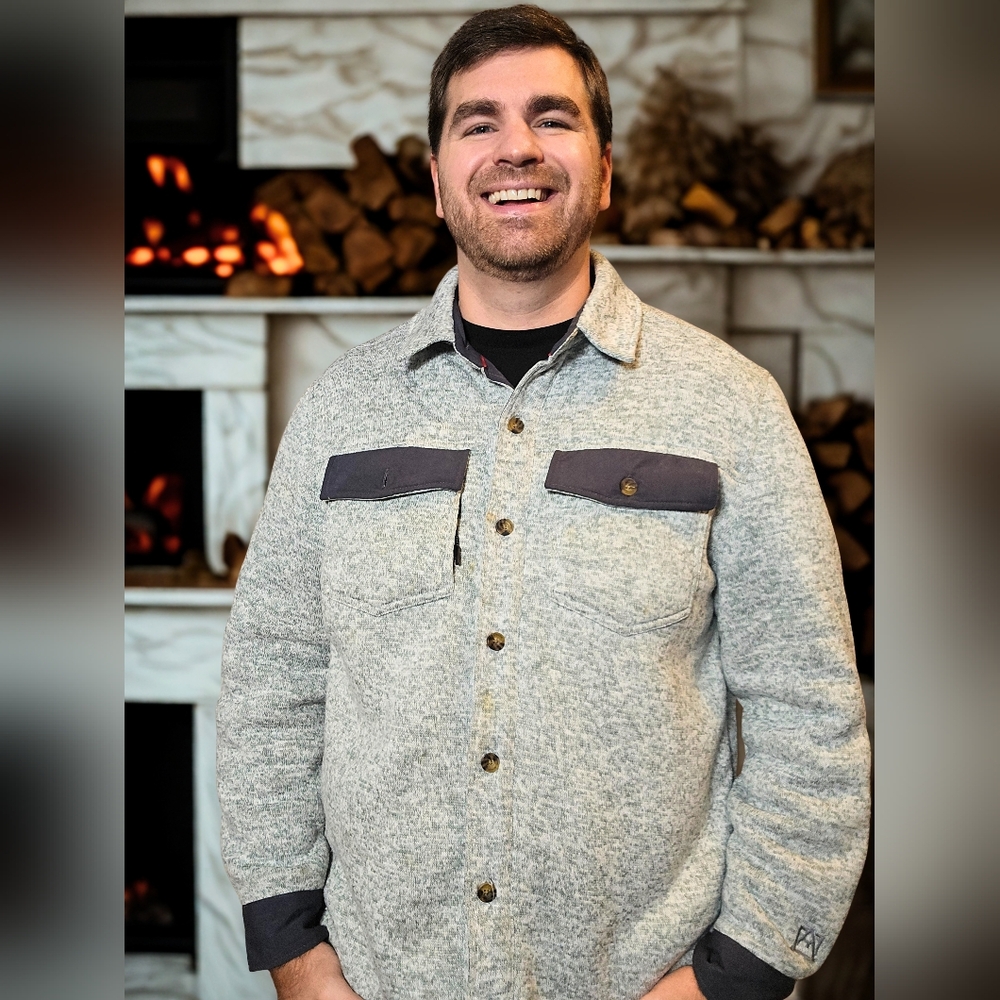 Avalanche Men's Light Gray Shirt Jacket